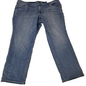 Old Navy Jeans Women’s Size 24 Blue Denim Power Slim Straight Mid Rise NWT